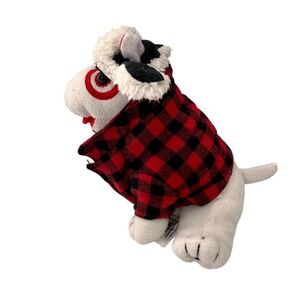 Target Exclusive Plush Bullseye Dog Plaid Jacket & Ear Flap Hat 2021 Lumber Jack